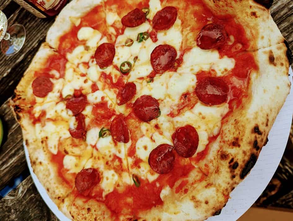 Bedford's best pizzas: Fold me close pizza with plenty of pepperoni