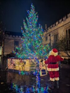 Bedford Christmas lights switch on by santa