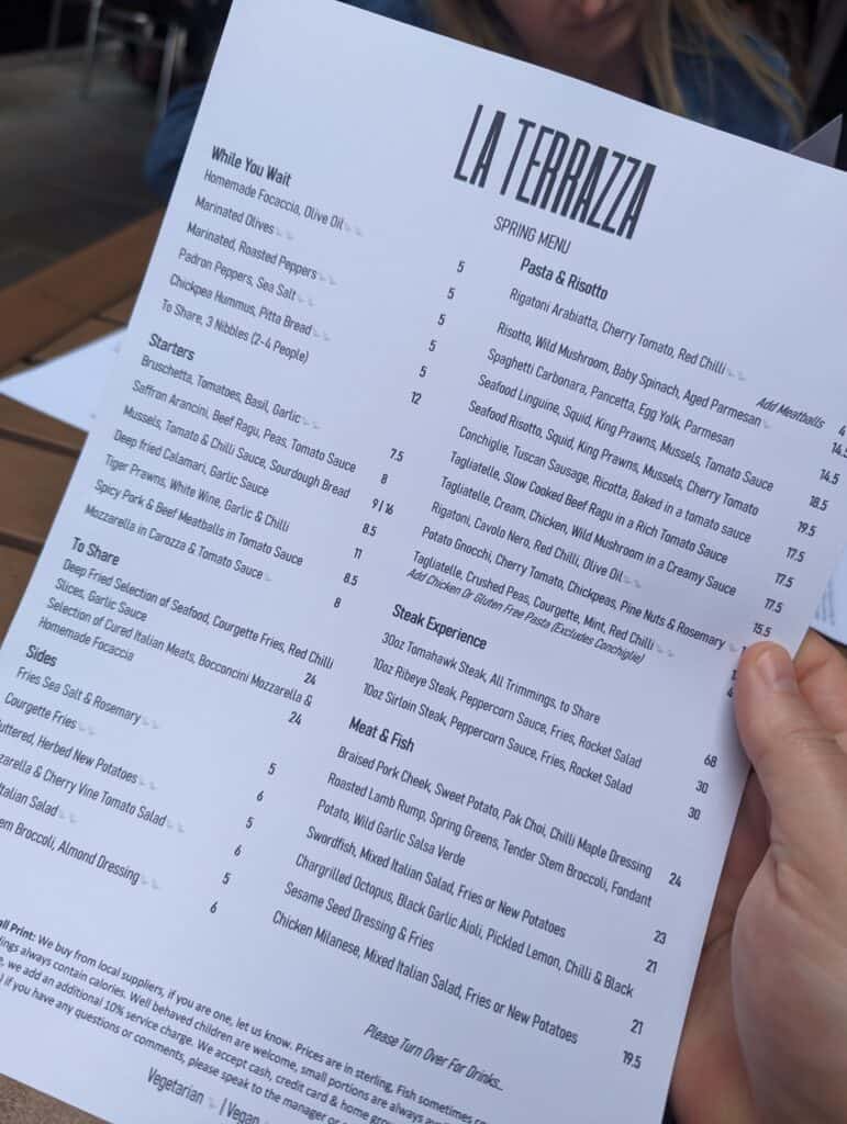 La Terrazza - Bedford's Favourite Italian?