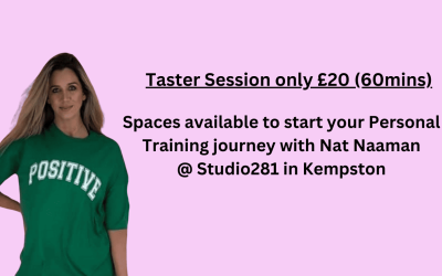 Taster sessions available with Nat Naaman, Bedford Personal Trainer