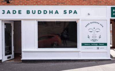 Outside of Jade Buddha Spa in Bedford